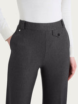 Pantalone ampio con taschino in Compact Neri Donna - Ragno