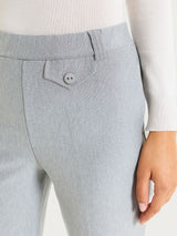 Pantalone dritto con taschino in Compact Neri Donna - Ragno