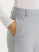 Pantalone dritto con taschino in Compact Neri Donna - Ragno