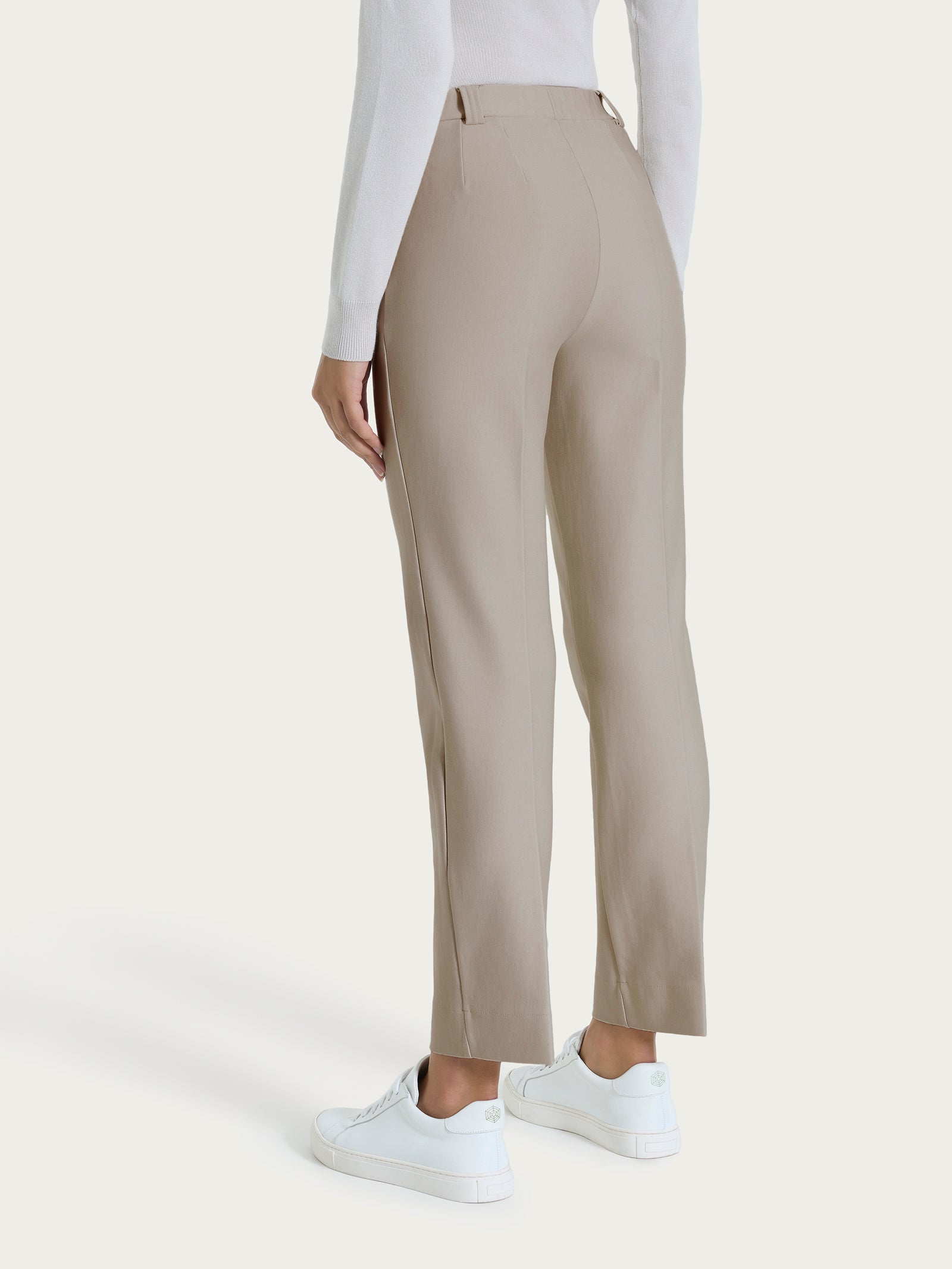 Pantalone dritto con taschino in Compact Grigi Donna - Ragno