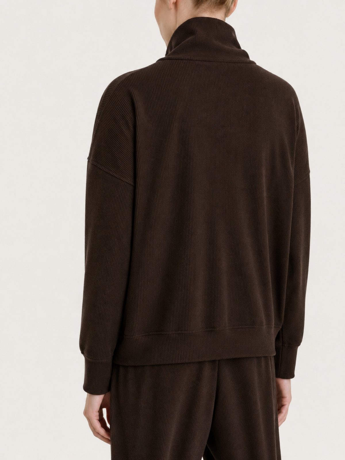 Giubbino con zip in Velvet Marroni Donna - Ragno