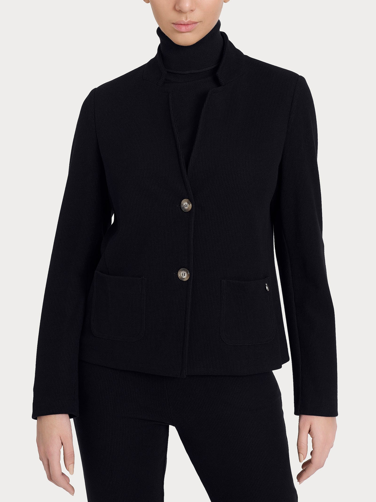 Blazer corto in Velvet Neri Donna - Ragno