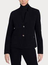 Blazer corto in Velvet Neri Donna - Ragno
