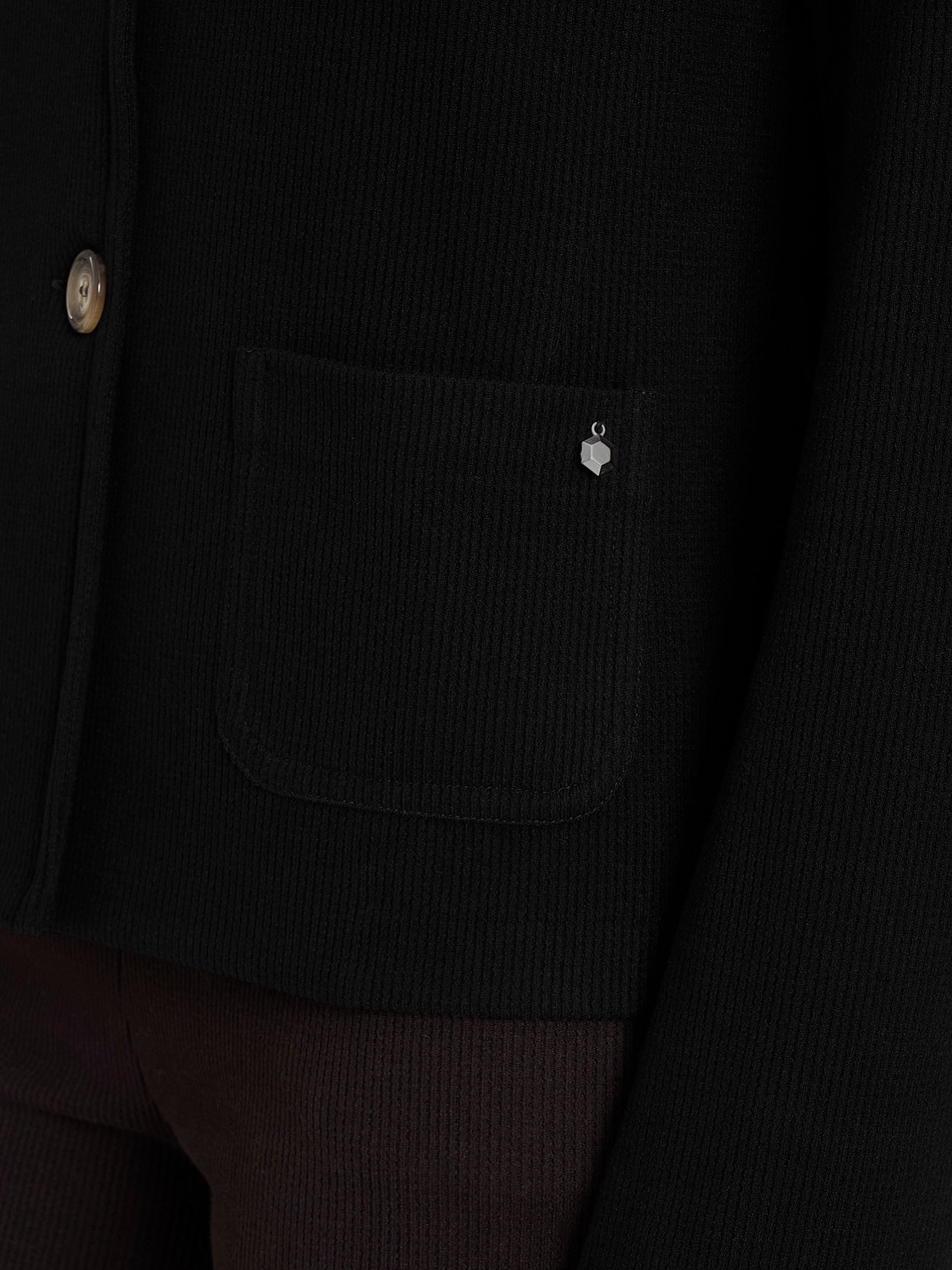 Blazer corto in Velvet Neri Donna - Ragno