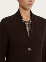 Blazer corto in Velvet Marroni Donna - Ragno