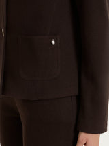 Blazer corto in Velvet Marroni Donna - Ragno