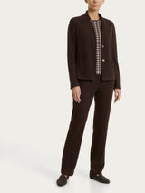Blazer corto in Velvet Marroni Donna - Ragno