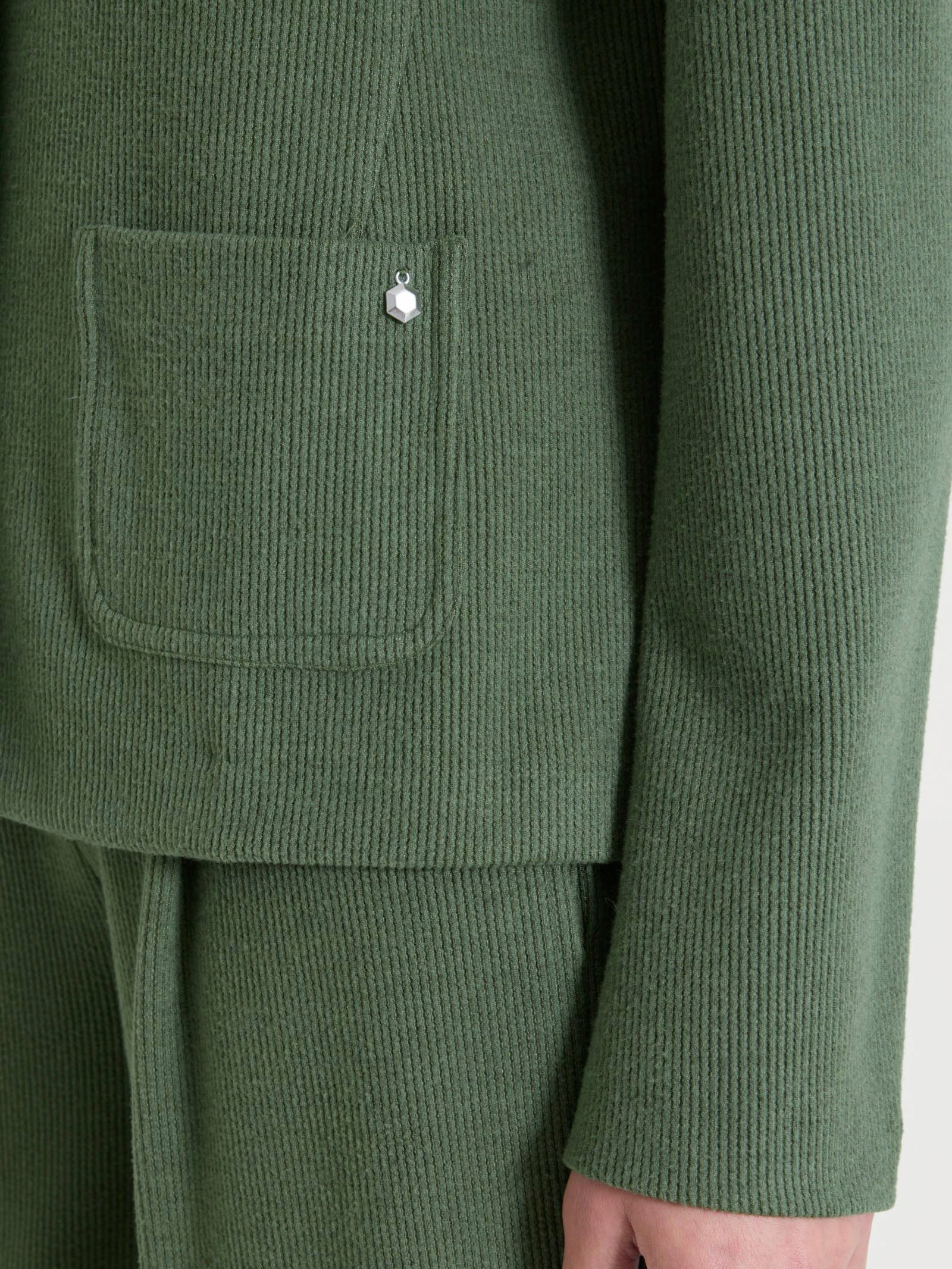 Blazer corto in Velvet Verdi Donna - Ragno