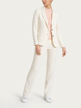 Blazer con due bottoni in Velvet Bianchi Donna - Ragno