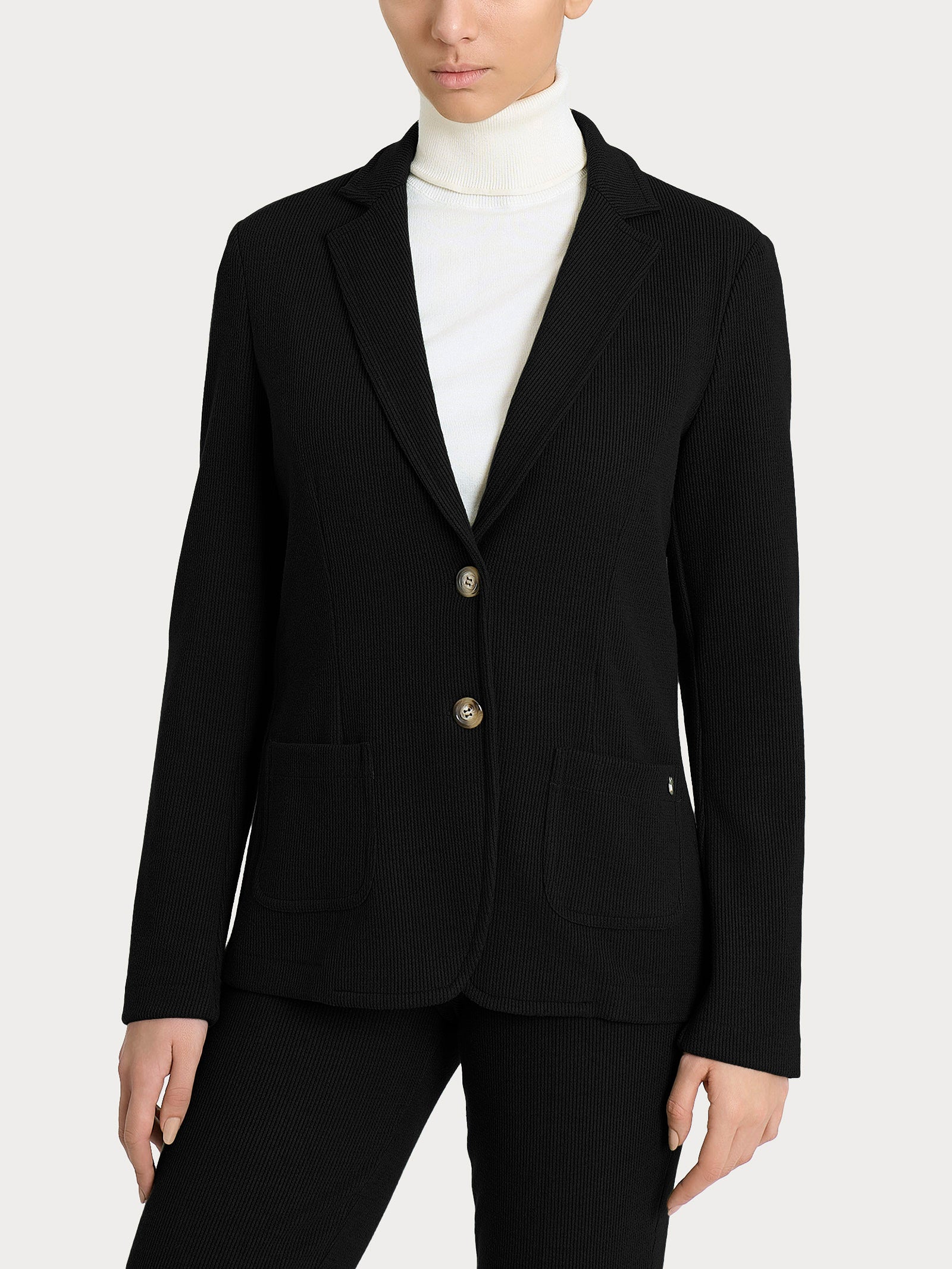Blazer con due bottoni in Velvet Neri Donna - Ragno