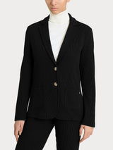 Blazer con due bottoni in Velvet Neri Donna - Ragno