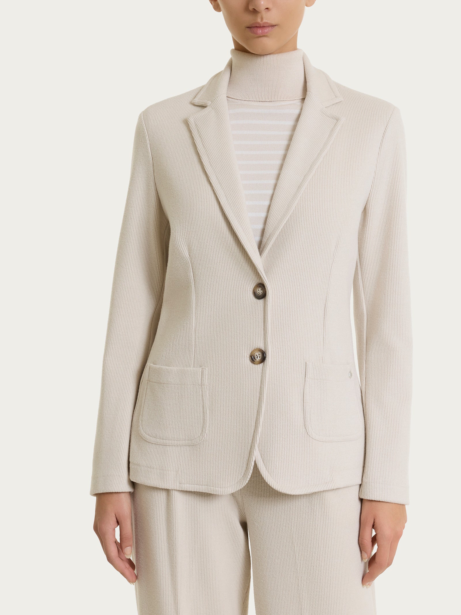 Blazer con due bottoni in Velvet Bianchi Donna - Ragno