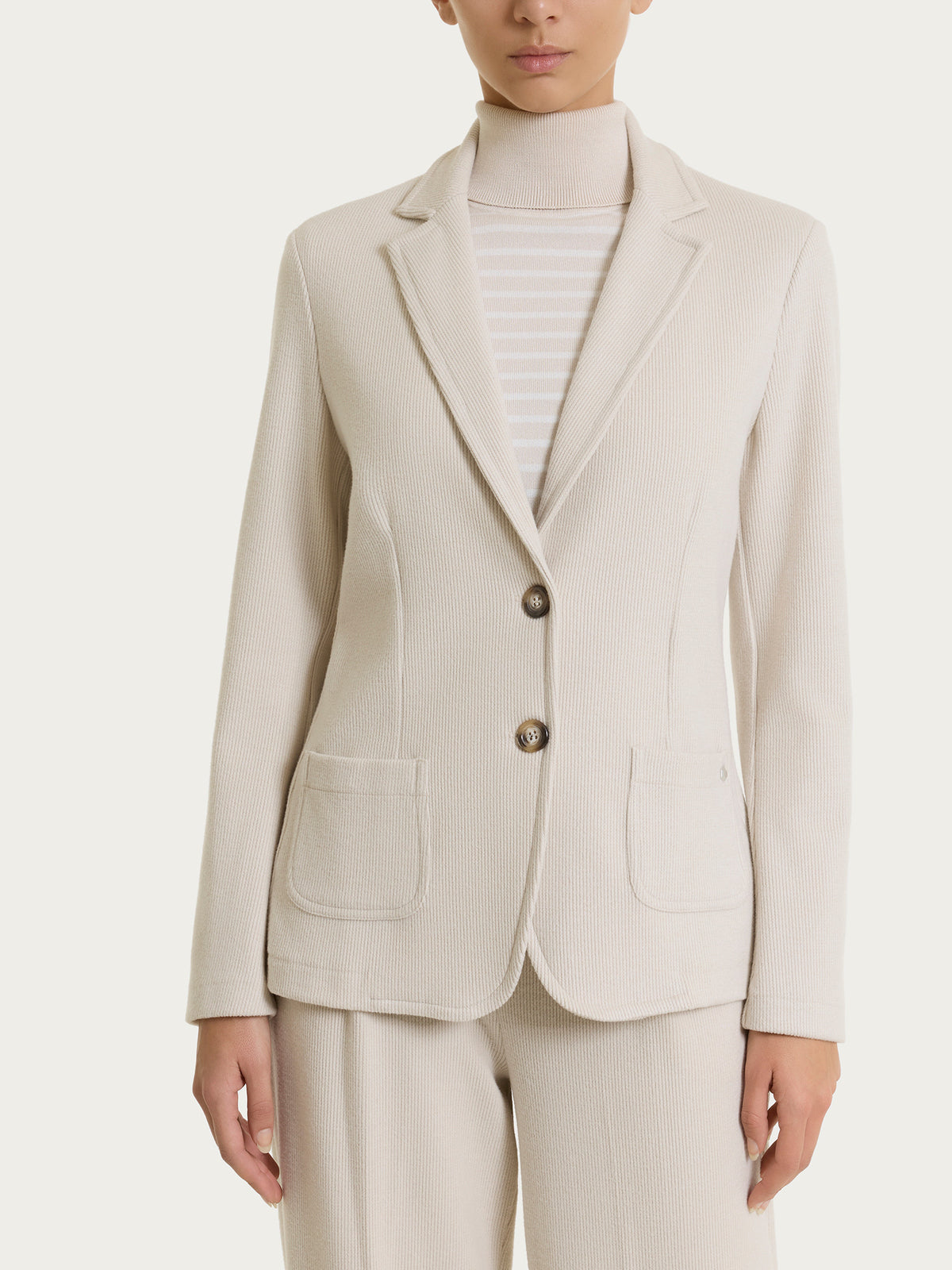 Blazer con due bottoni in Velvet Bianchi Donna - Ragno
