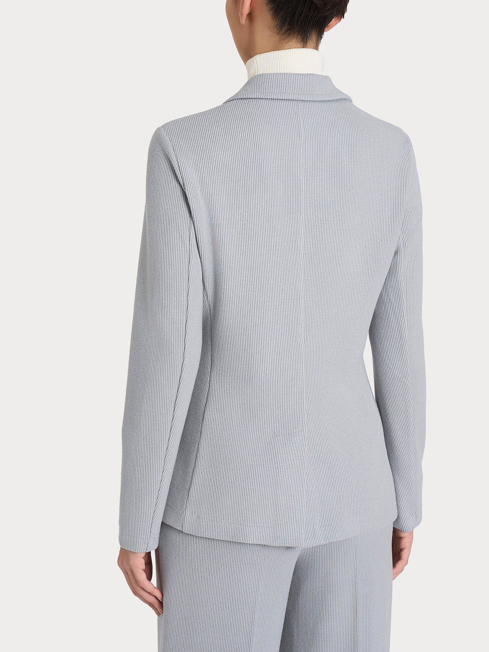 Blazer con due bottoni in Velvet Grigi Donna - Ragno