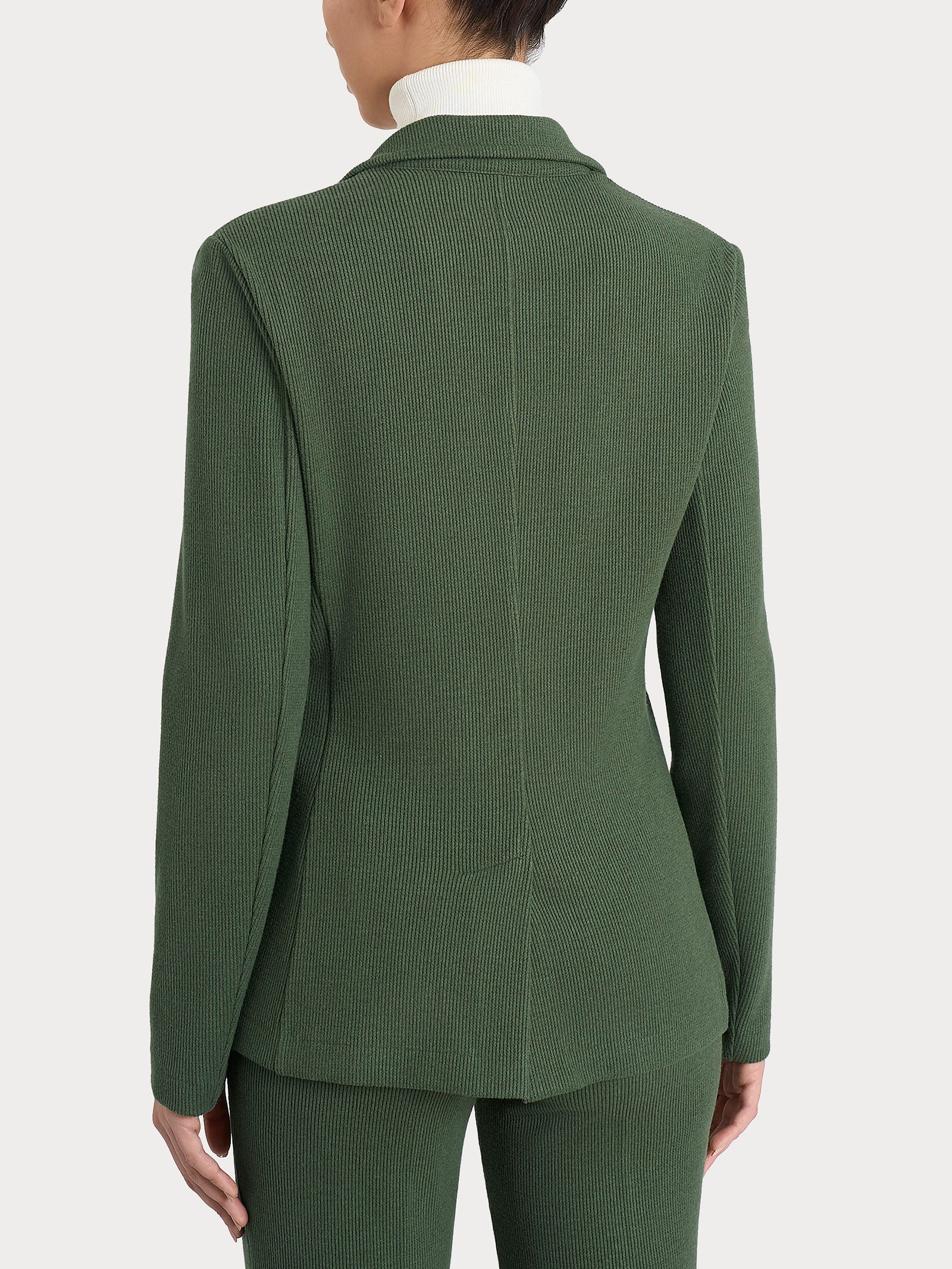 Blazer con due bottoni in Velvet Verdi Donna - Ragno