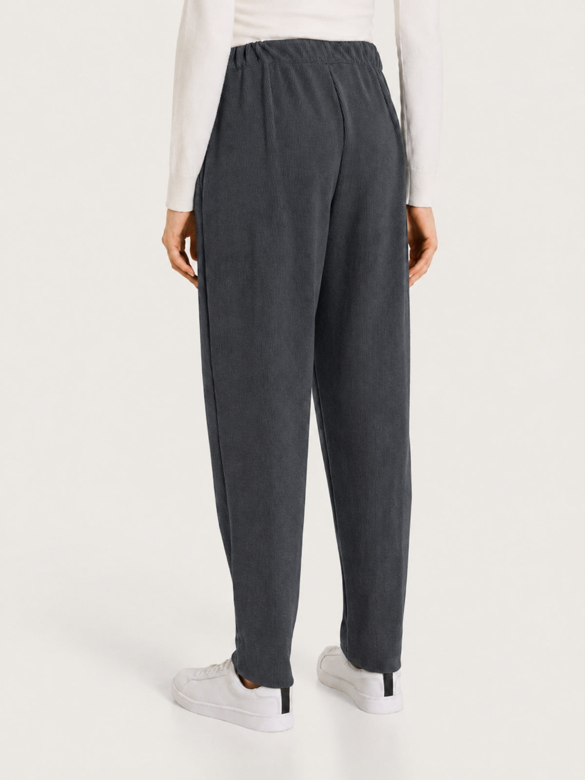 Pantalone jogger con tasche in Velvet Grigi Donna - Ragno