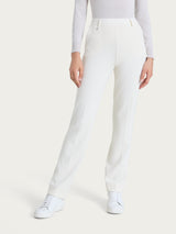 Pantalone dritto con tasche in Velvet Bianchi Donna - Ragno