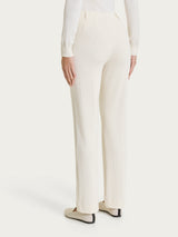 Pantalone dritto con tasche in Velvet Bianchi Donna - Ragno