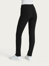 Pantalone a sigaretta con spacchetti in Velvet Neri Donna - Ragno