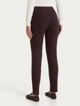 Pantalone a sigaretta con spacchetti in Velvet Marroni Donna - Ragno