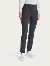 Pantalone a sigaretta con spacchetti in Velvet Grigi Donna - Ragno