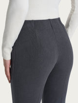 Pantalone a sigaretta con spacchetti in Velvet Grigi Donna - Ragno
