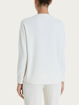 Felpa girocollo in Velvet  Bianchi Donna - Ragno