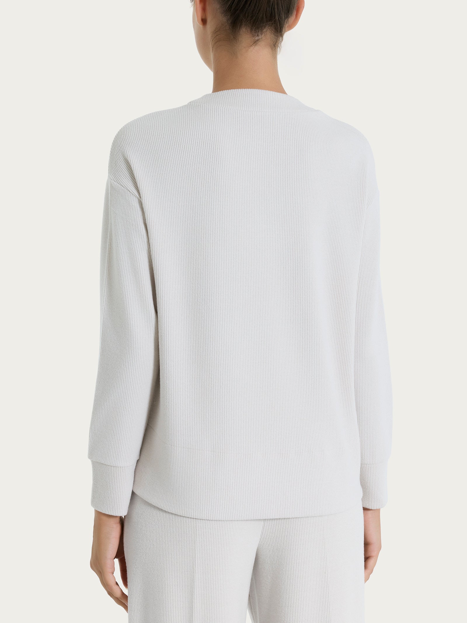 Felpa girocollo in Velvet  Bianchi Donna - Ragno
