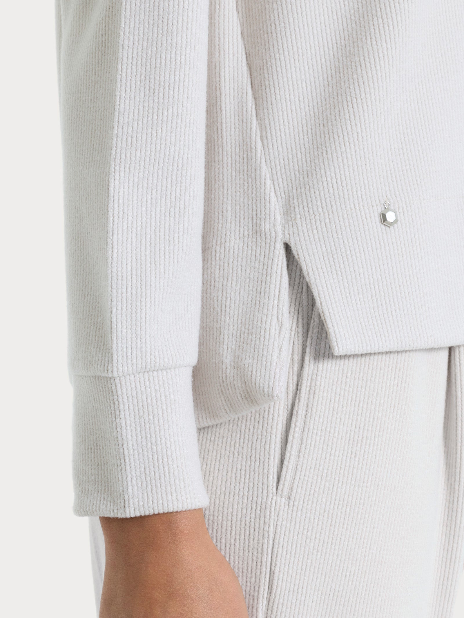 Felpa girocollo in Velvet  Bianchi Donna - Ragno