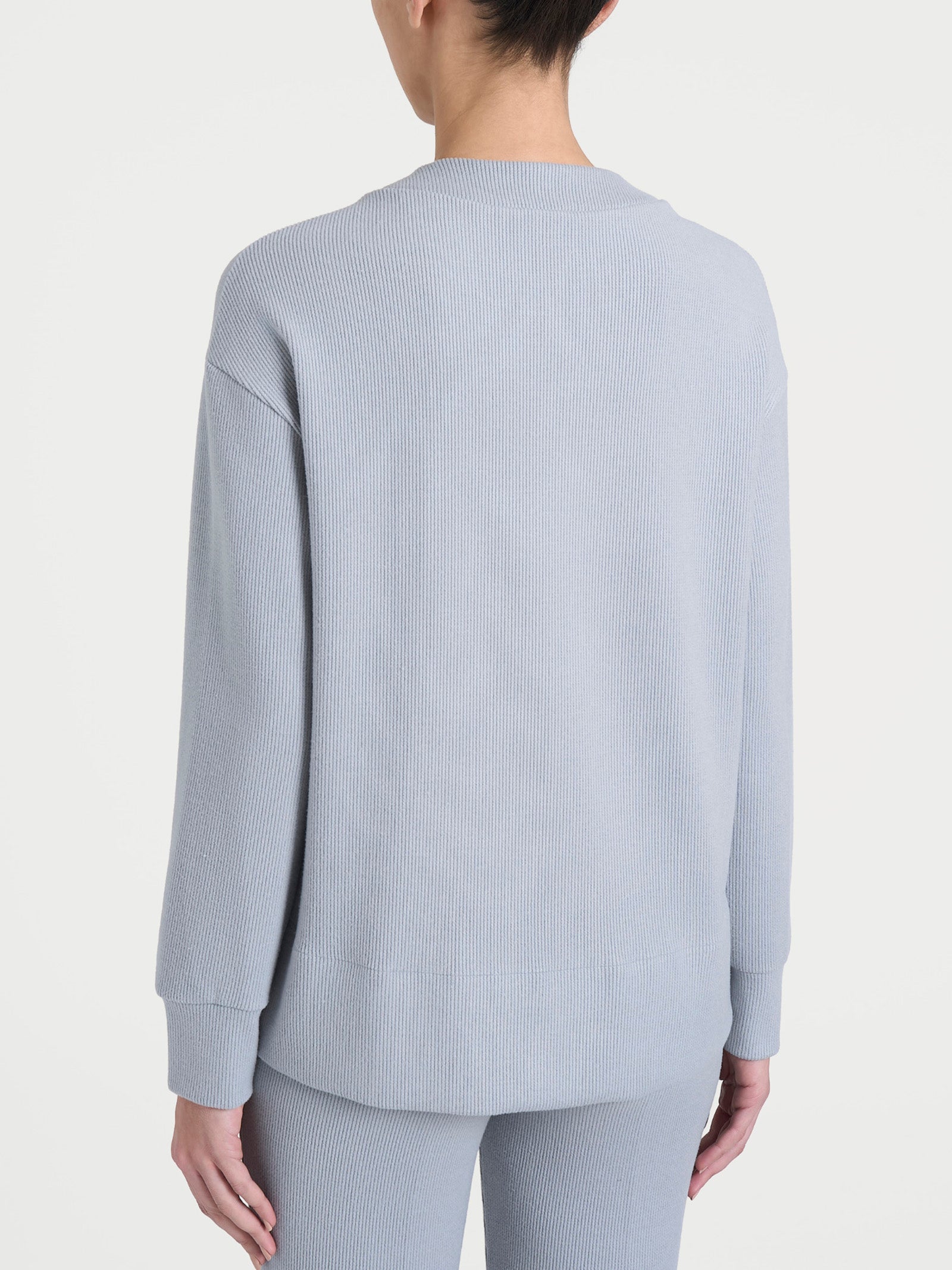 Felpa girocollo in Velvet  Grigi Donna - Ragno