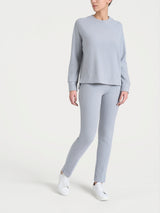 Felpa girocollo in Velvet  Grigi Donna - Ragno