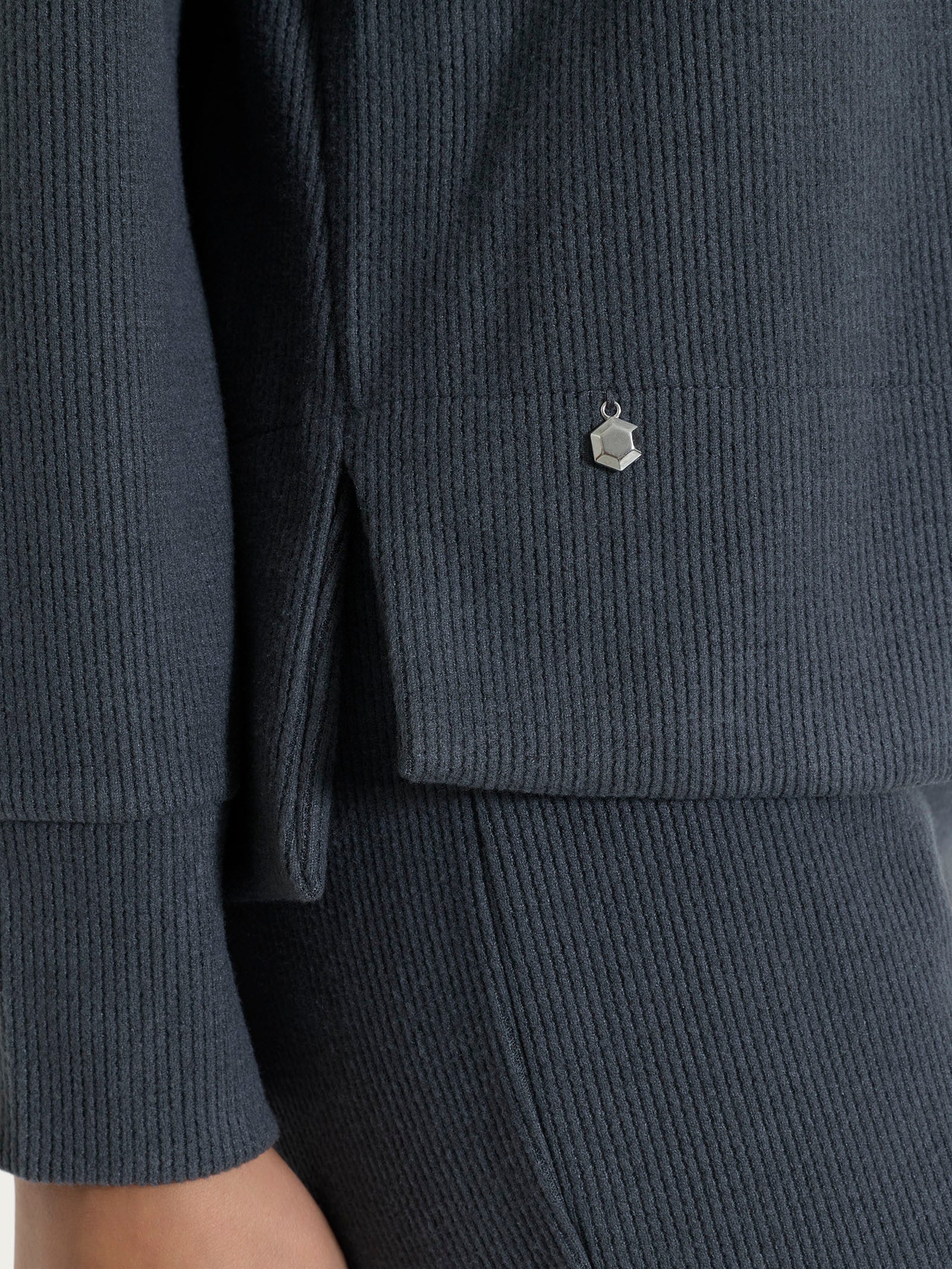 Felpa girocollo in Velvet  Grigi Donna - Ragno