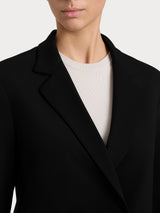 Blazer doppio petto in Compact con Cashmere Neri Donna - Ragno
