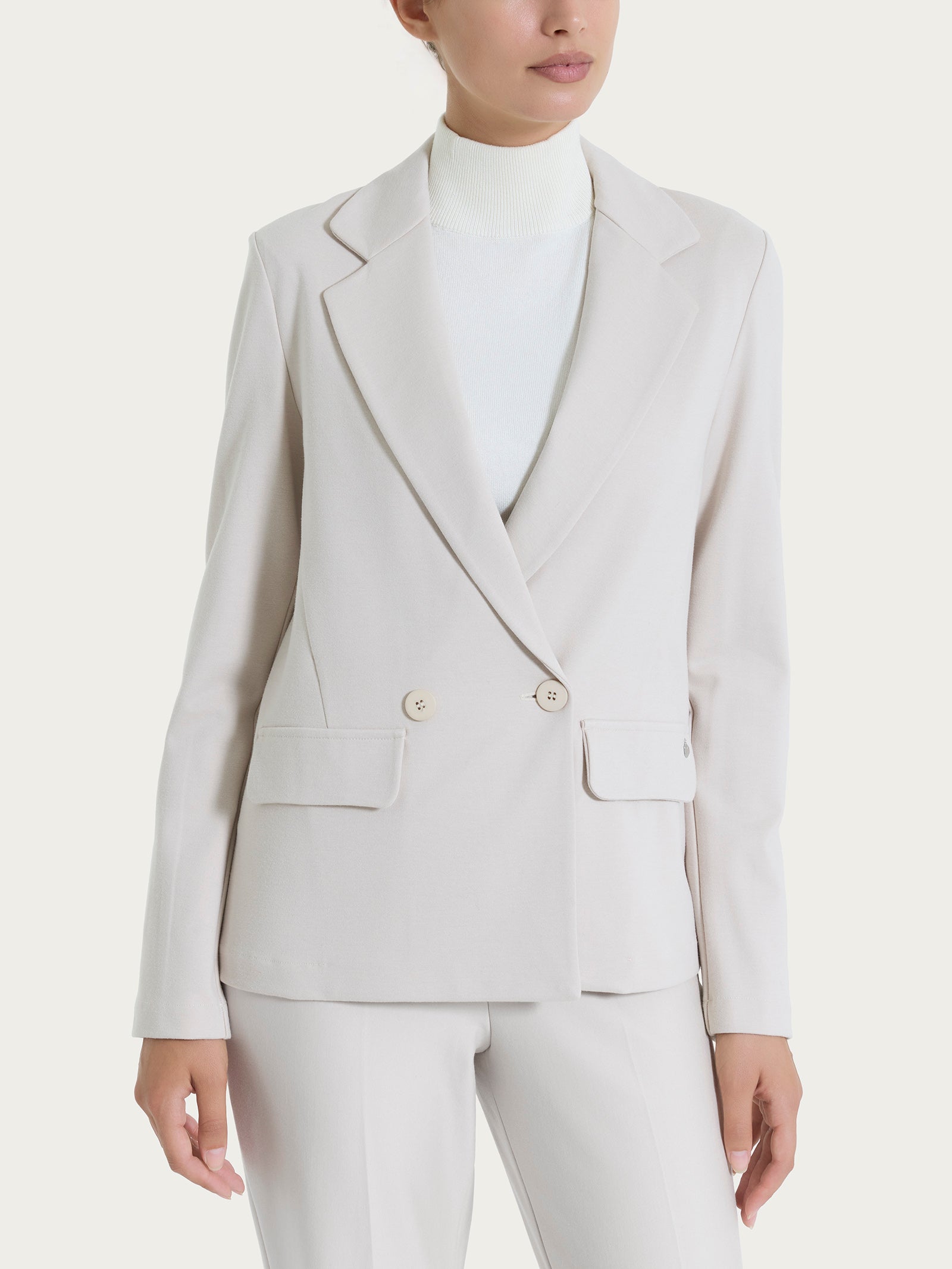 Blazer doppio petto in Cashmere Compact Bianchi Donna - Ragno