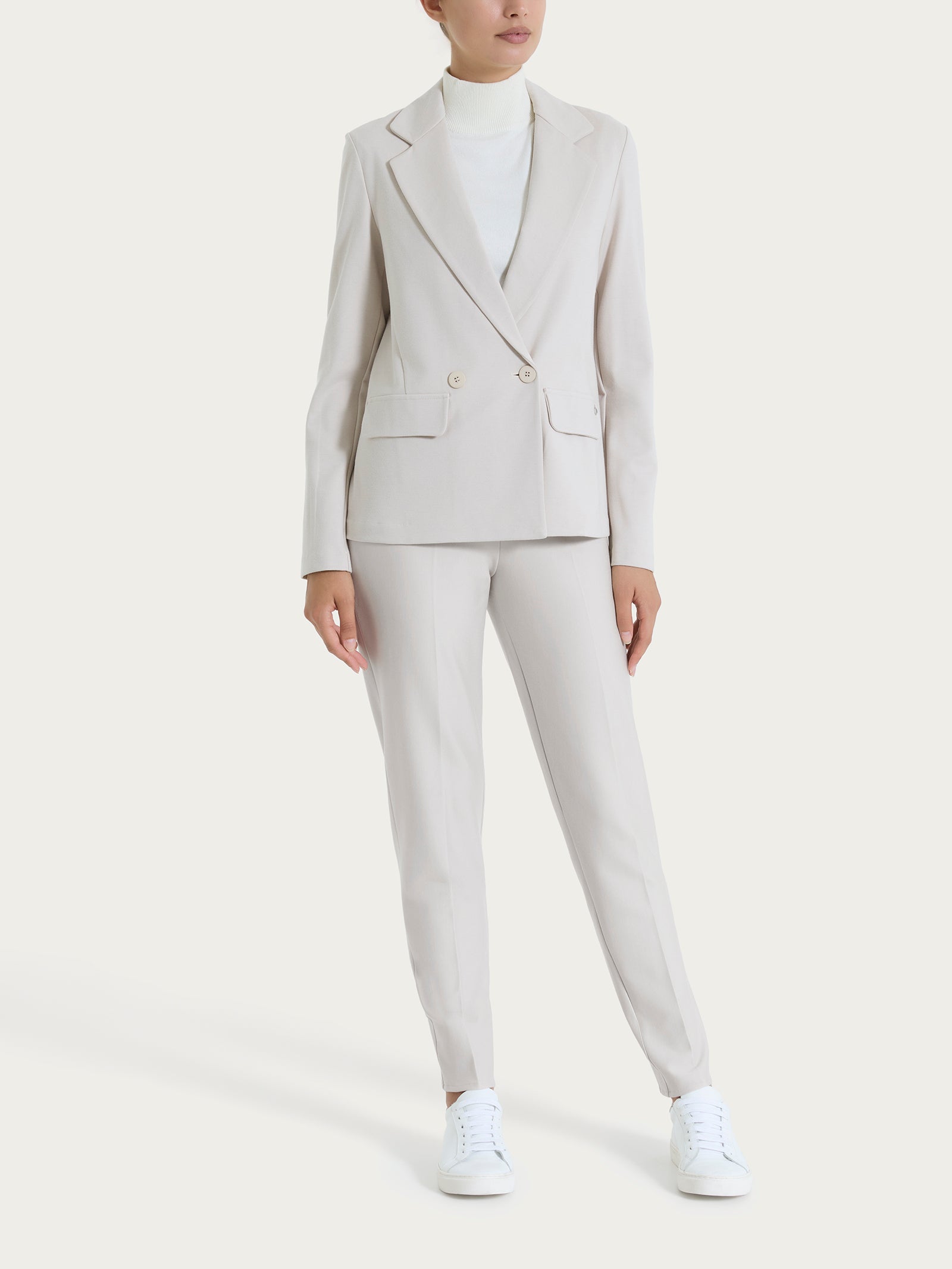 Blazer doppio petto in Cashmere Compact Bianchi Donna - Ragno
