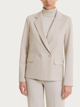 Blazer doppio petto in Cashmere Compact Bianchi Donna - Ragno