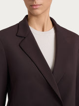 Blazer doppio petto in Compact con Cashmere Marroni Donna - Ragno