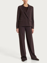 Blazer doppio petto in Cashmere Compact Marroni Donna - Ragno
