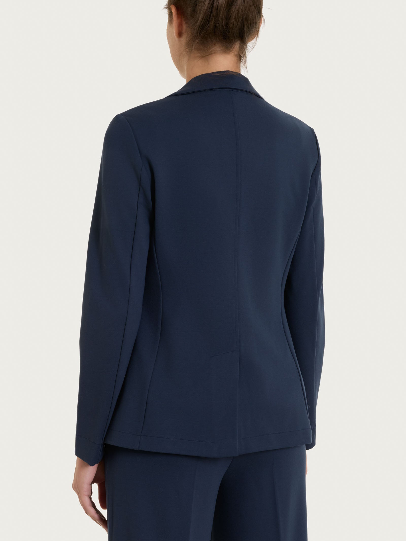 Blazer due bottoni in Cashmere Compact Blu Donna - Ragno