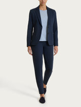 Blazer due bottoni in Cashmere Compact Blu Donna - Ragno