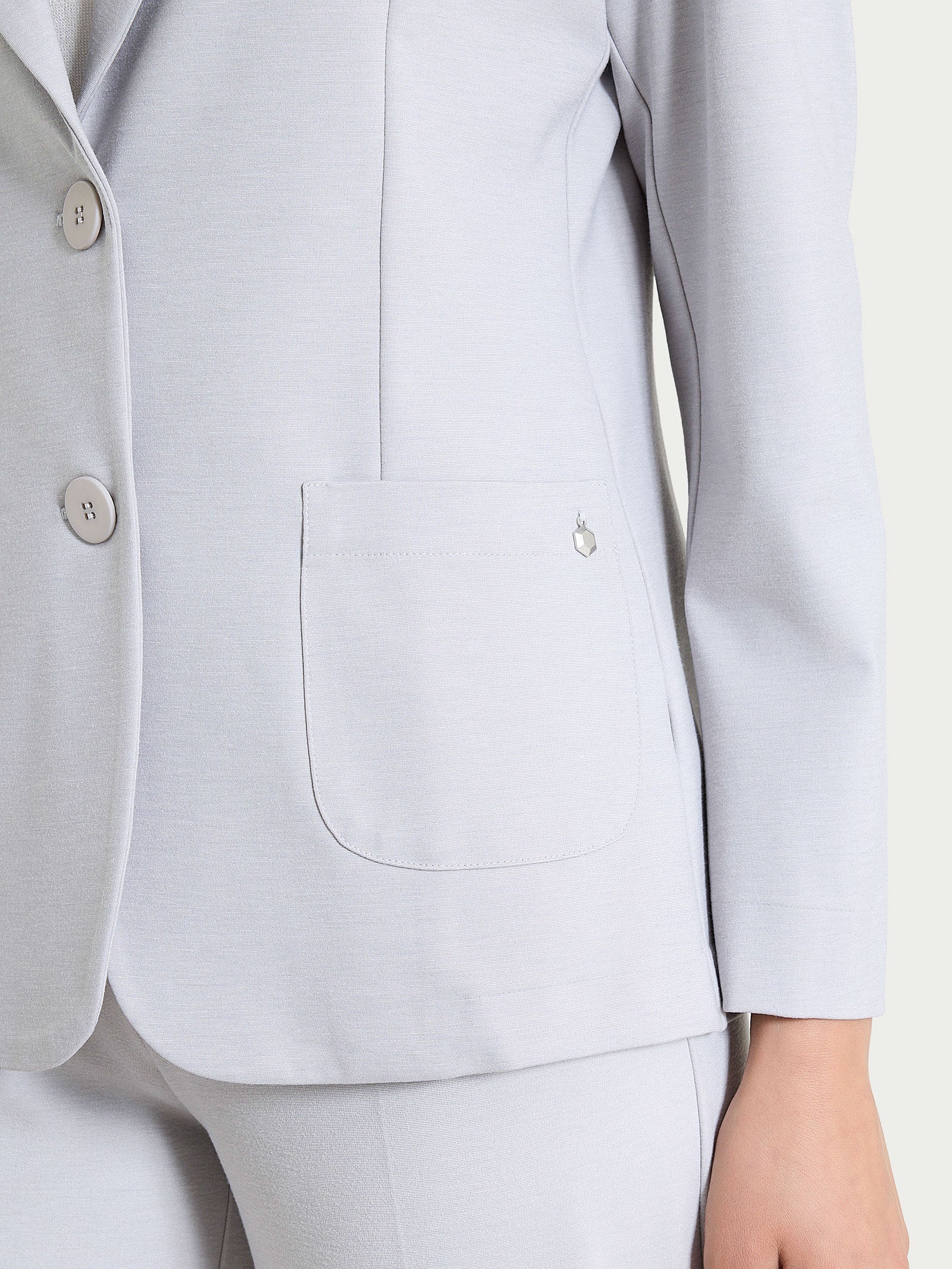 Blazer due bottoni in Cashmere Compact Neri Donna - Ragno