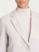 Blazer due bottoni in Compact con Cashmere Bianchi Donna - Ragno