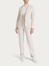 Blazer due bottoni in Compact con Cashmere Bianchi Donna - Ragno