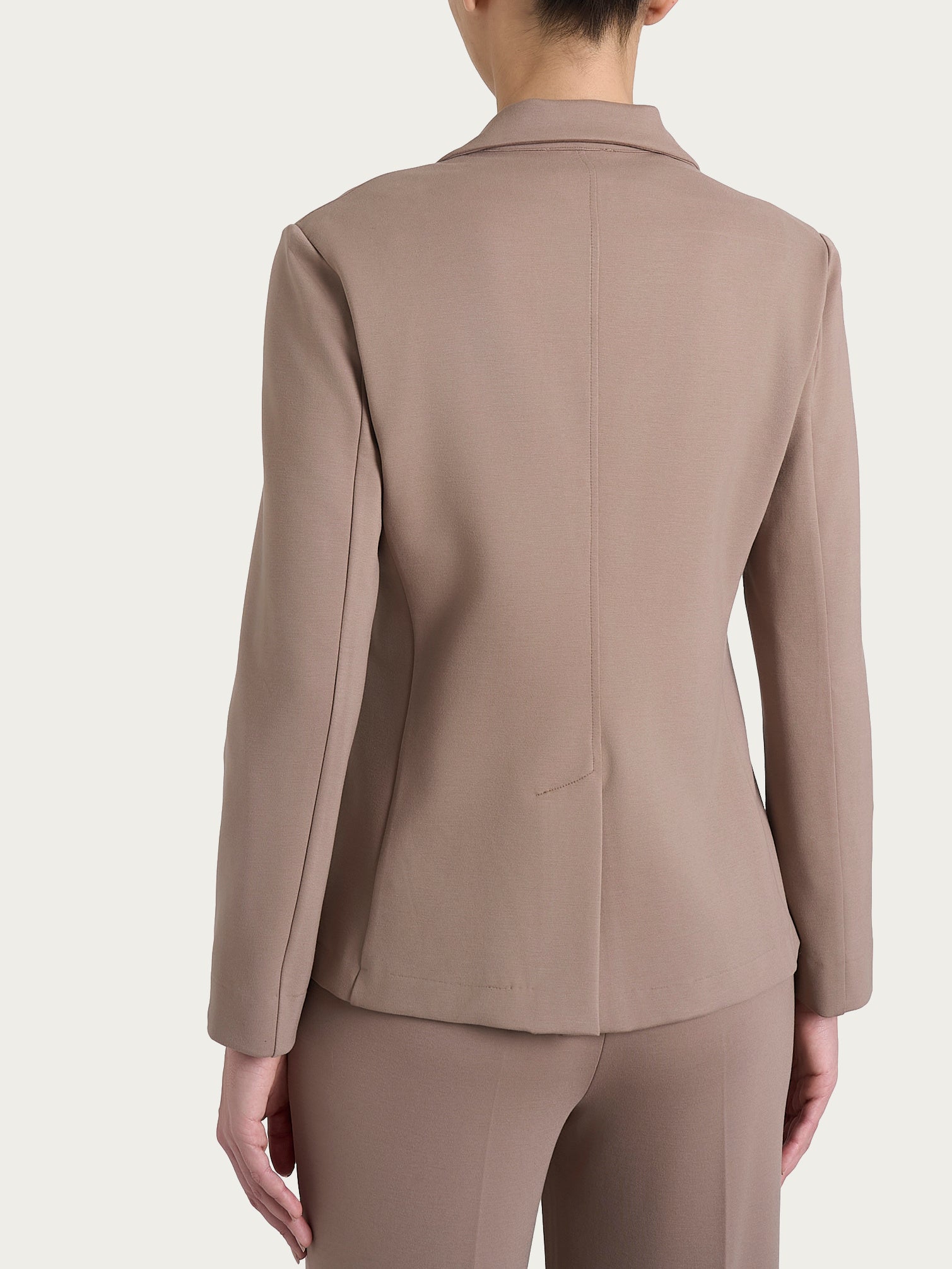 Blazer due bottoni in Cashmere Compact Marroni Donna - Ragno