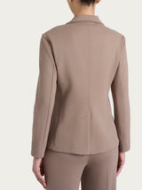 Blazer due bottoni in Cashmere Compact Marroni Donna - Ragno