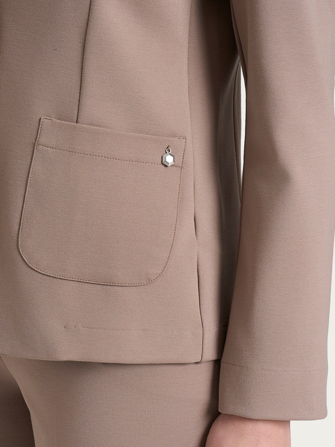 Blazer due bottoni in Cashmere Compact Marroni Donna - Ragno