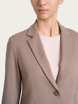 Blazer due bottoni in Cashmere Compact Marroni Donna - Ragno