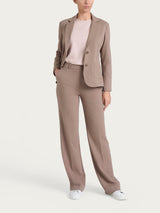 Blazer due bottoni in Cashmere Compact Marroni Donna - Ragno
