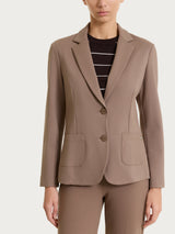 Blazer due bottoni in Cashmere Compact Marroni Donna - Ragno