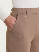 Pantalone a palazzo con tasche in Cashmere Compact Marroni Donna - Ragno